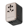 70W GaN 快充通用旅行轉插 5 Port (3C2A) PD 1-World 全球旅行通用萬用 快充充電插座 轉換插頭 旅行充電器 - 鈦色 (UA8AUKE)