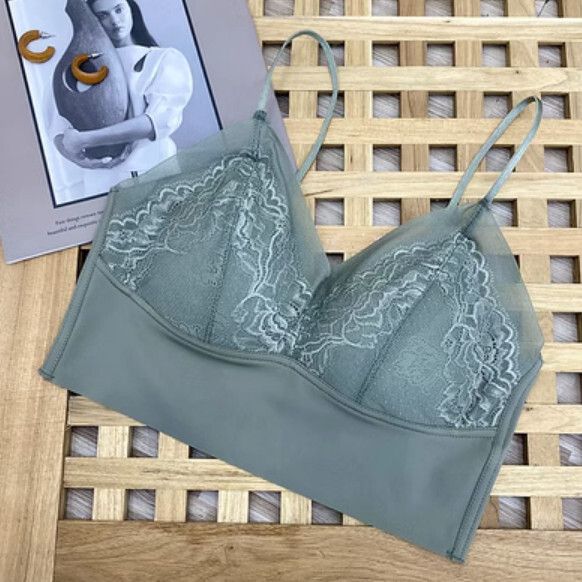 薄款聚攏胸圍內衣（綠色）【L-XL碼】【下單後聯絡客服確認發貨尺碼】#F148048633