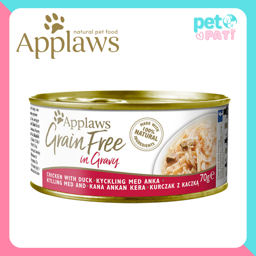 Applaws Grain Free Chicken with Duck in Gravy Cat Canned 70g