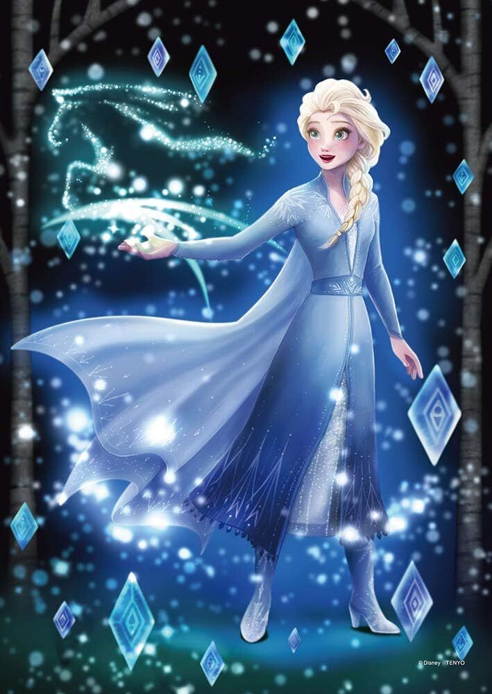 Tenyo 日本製造 Frozen 魔雪奇緣 Elsa 266片 半透明膠片拼圖砌圖- 平行進口- N1214