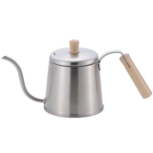 Takumiya Drip Kettle stainless steel with wood handle - made in Japan