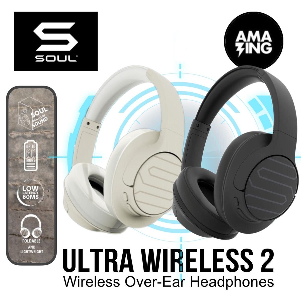 SOUL | ULTRA WIRELESS 2 頭戴式無線藍牙耳機沙色卡其色奶油色beige