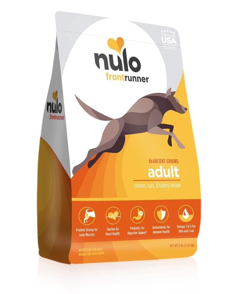 Nulo Frontrunner - [Ancient Grain] High-meat Kibble for Adults (Chicken, Oats & Turkey Recipe) 23lb