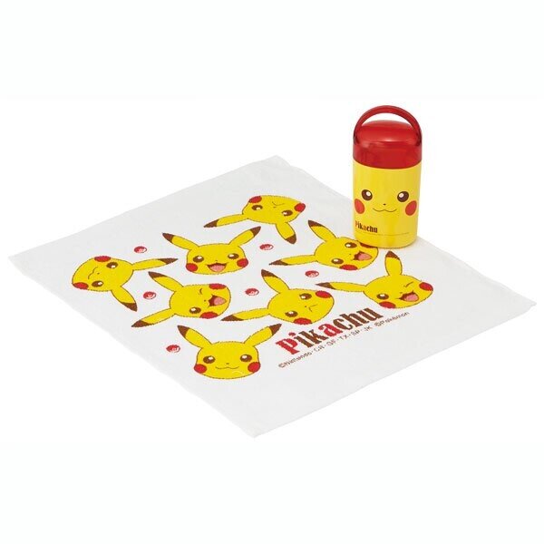 Skater Pokemon Pikachu Face Towel handkerchief with box set OA5  [Parallel imports good]