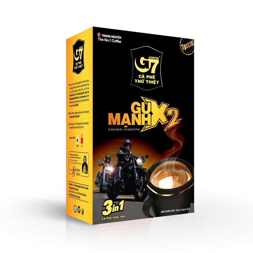 G7  - 【1盒】"GU-MANH X2"三合一特濃即沖越南咖啡