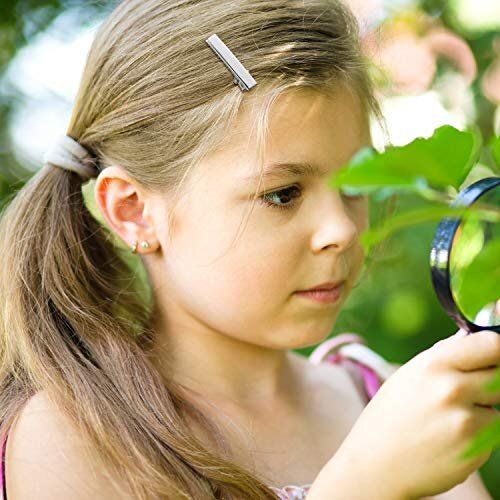 (5.6cm x 4pcs) Silver Alligator Hair Clips Flat Top with Teeth DIY Hair Accessories