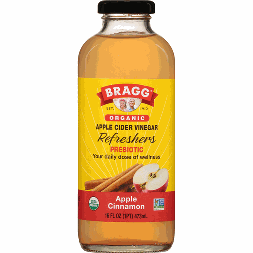 473毫升 Bragg 有機蘋果肉桂蘋果醋飲料，平行進口 