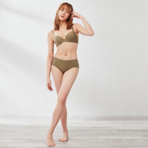 Her own words, Solution Easy Fit Full Coverage Lightly Lined Bra, Color :  Green, Size : 75B
