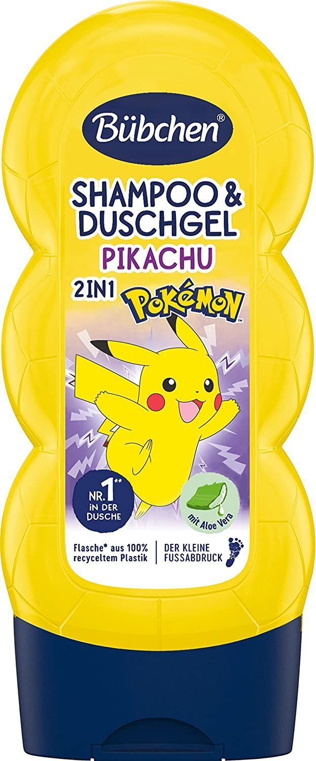 Bübchen Kids 2-in-1 Shampoo & Shower Gel Pokémon Pikachu Edition(parallel import)