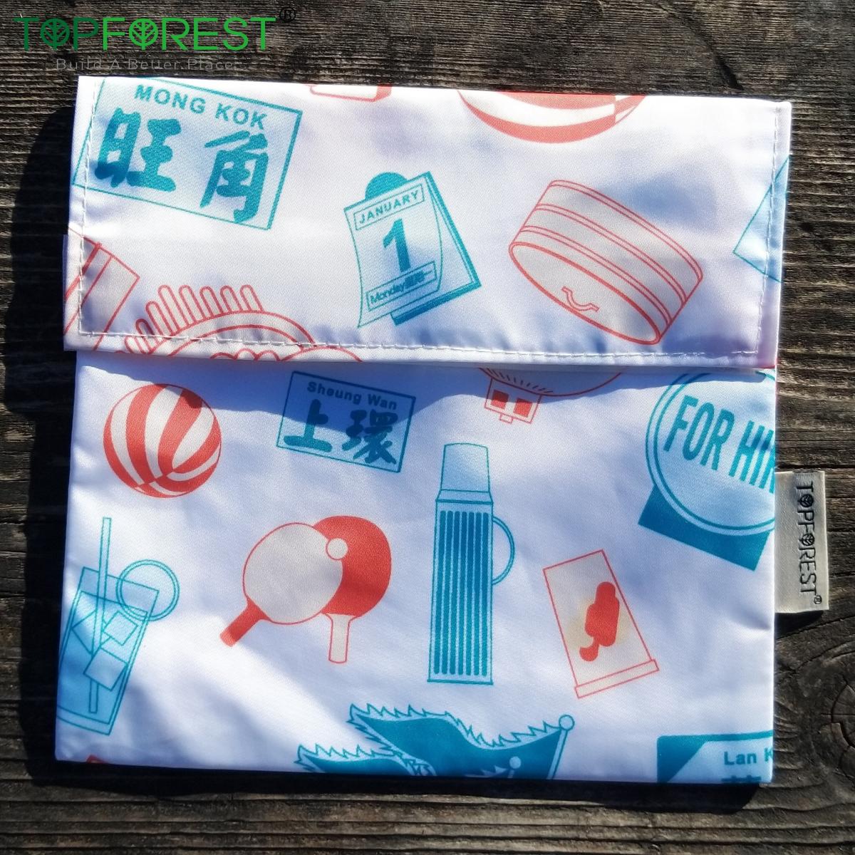 [HK Culture] Durable Reusable Snack Bag (Hong Kong Style Design)Food Grade Safety Standard A16029