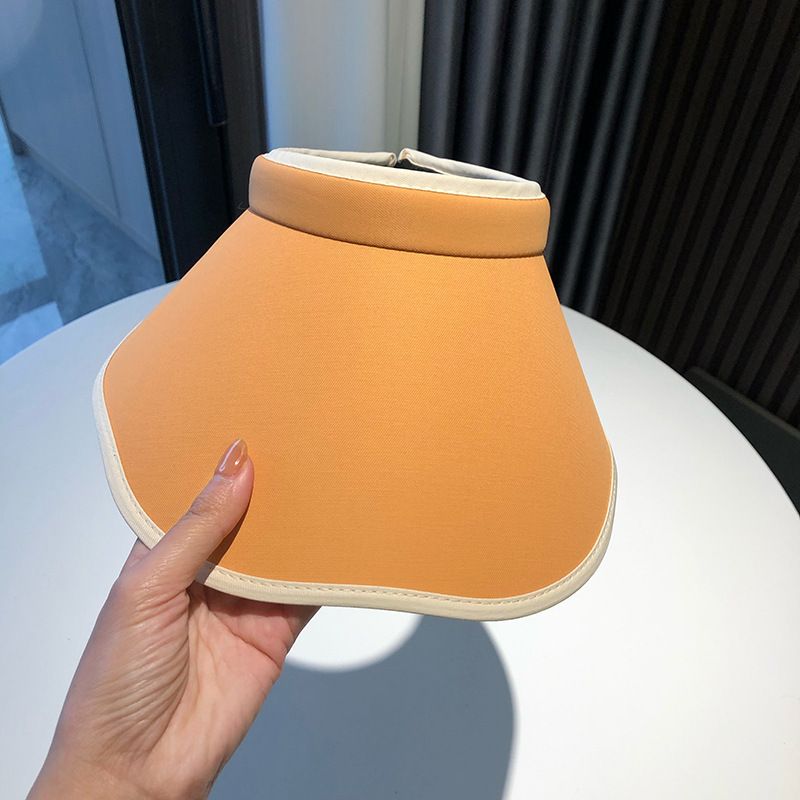 防紫外線空頂帽遮陽防曬帽(均碼 橘色)#S001108390