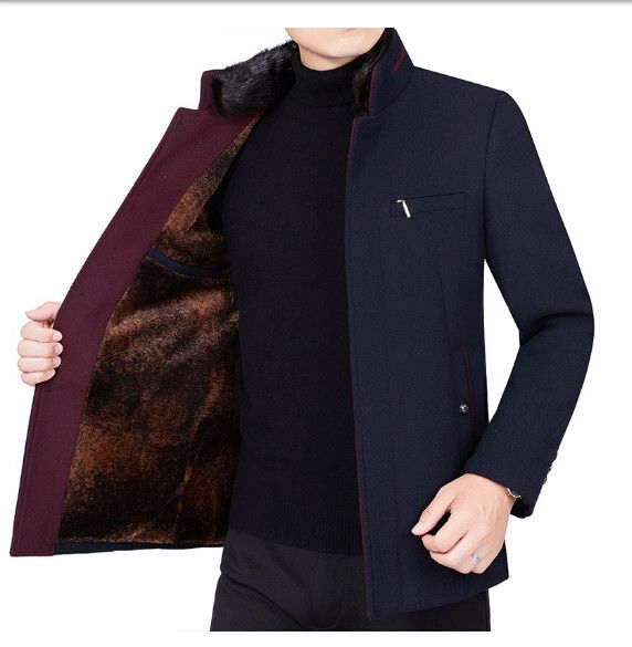 休閒夾克上衣外套【M-4XL】【藍色-加絨加厚】 (下單後聯絡客服確認發貨尺碼) #H246018257