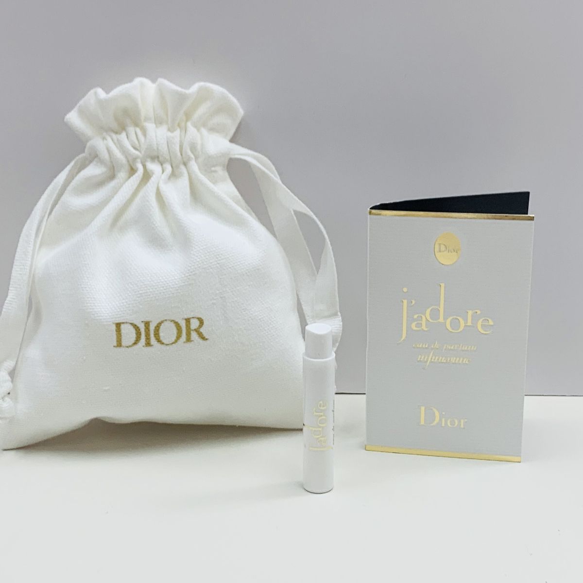 DIOR | 迪奧真我無極香水濃香1ml旅行便攜裝+迪奧燙金束口布袋(旅行