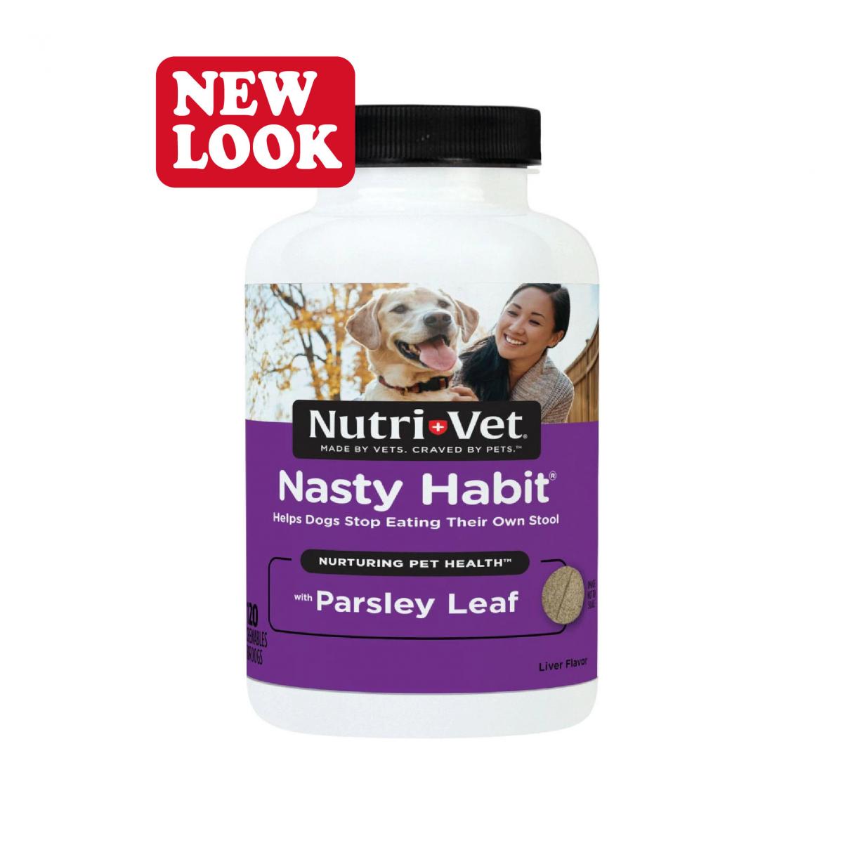 Nasty Habit (Stops Eating Poop) Chewable (made in USA) 60 Tablets NV92944