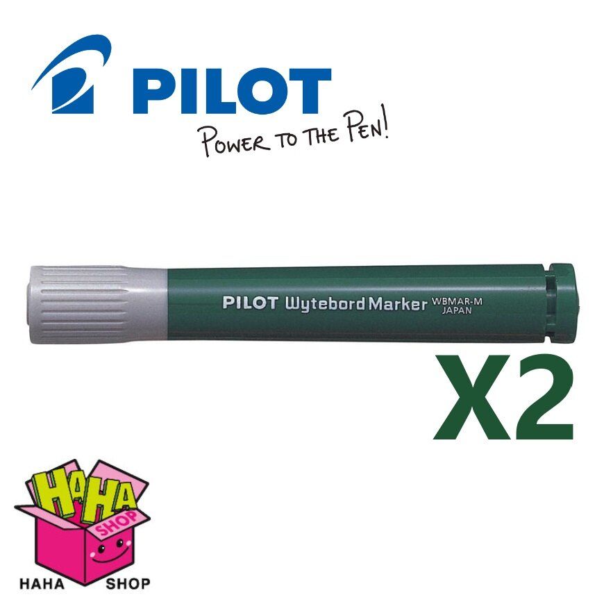 PILOT WBMAR-M Whiteboard Marker Green(1set 2pcs)