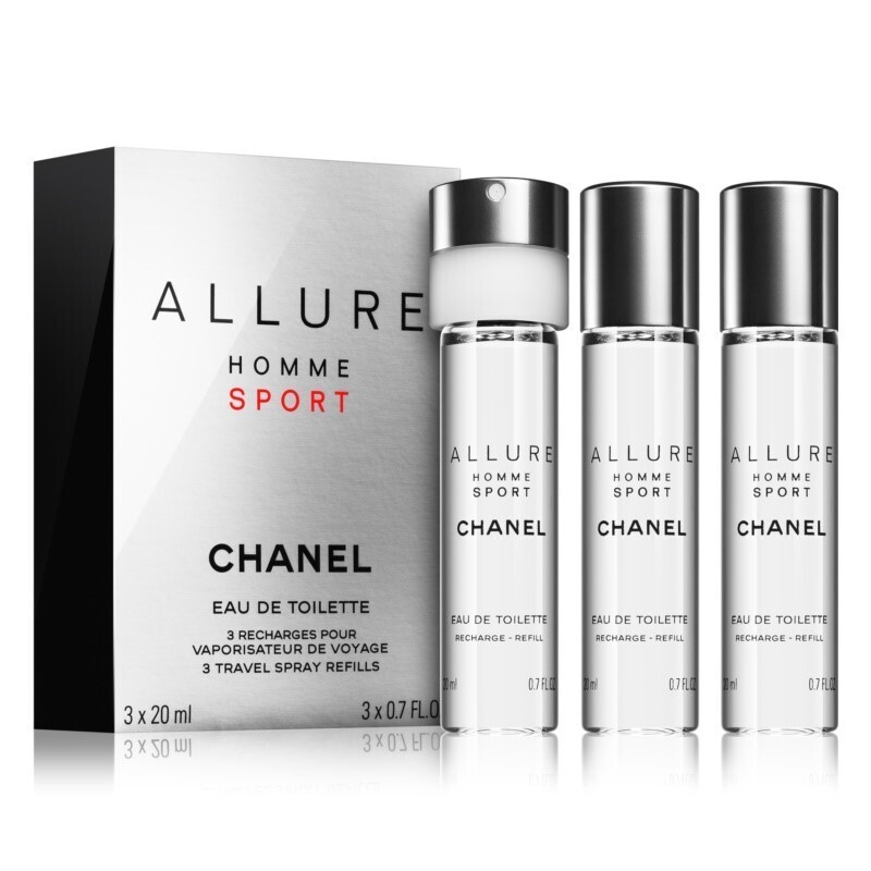 Chanel, Chanel - Allure Homme Sport Eau De Toilette Refillable Travel Spray  20ml*3