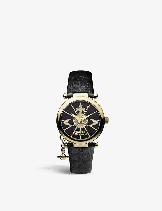 Vivienne westwood black orb on sale watch