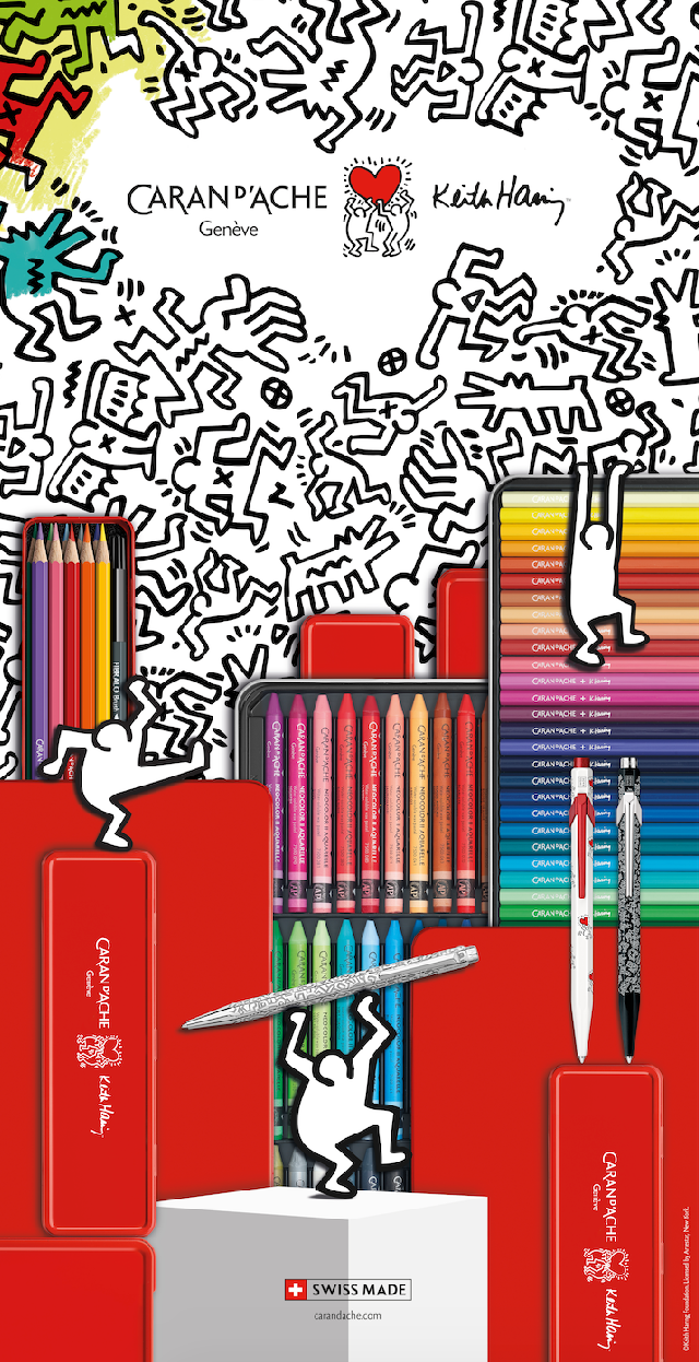 CARAN D'ACHE, 849 Ballpoint KEITH HARING Special Edition丨White