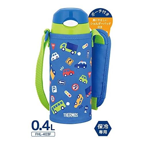 THERMOS Vehicles Stainless Steel Vacuum Insulated Straw Bottle Children water bottle 400ml FHL-403F