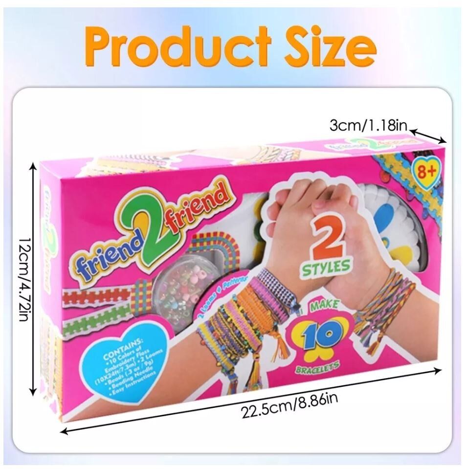 Friendship Bracelet Making Kit For 8-12 Year Old Girls, Arts And Crafts For  Kids - Best Gift