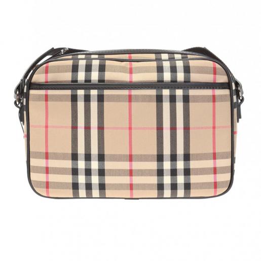 Burberry Small Vintage Check And Leather Crossbody Bag Archive
