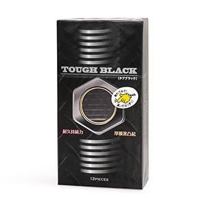 Japan-Medical black tough durable convex point condom (12 pcs)