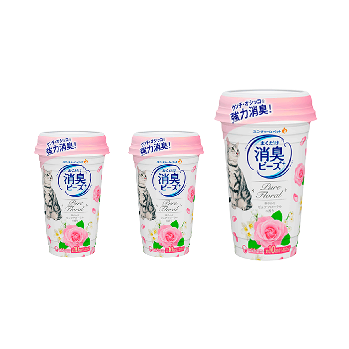 花卉香貓砂盆消臭珠 x3
