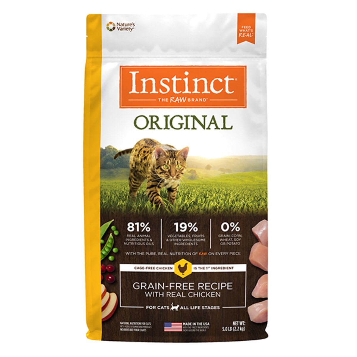 成貓 貓糧 無穀物雞肉配方5lb Instinct 本能 貓糧貓乾糧