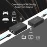 HDMI Max 60M Extender Over Ethernet | 4K@30HZ HDMI1.4a | Competible with Cat6 RJ45 Lan Cable | 12Bit Color Deep | V100A
