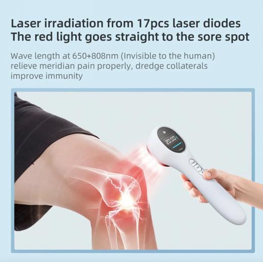 Red Light Therapy, Holsn Infrared Red Light Therapy Device for Body Targets  Joint and Muscles Directly for Pain Relief, 650 nm & 808nm Red Light