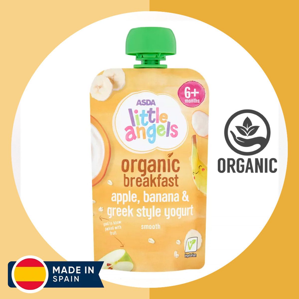 Little Angels Organic Breakfast Apple, Banana & Greek Style Yogurt (parallel) new/old packing random