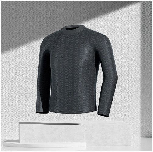 男士游泳泳衣（黑色鯊魚長袖）（L-2XL）（下單後跟客服聯系發貨的尺寸）#H324003101