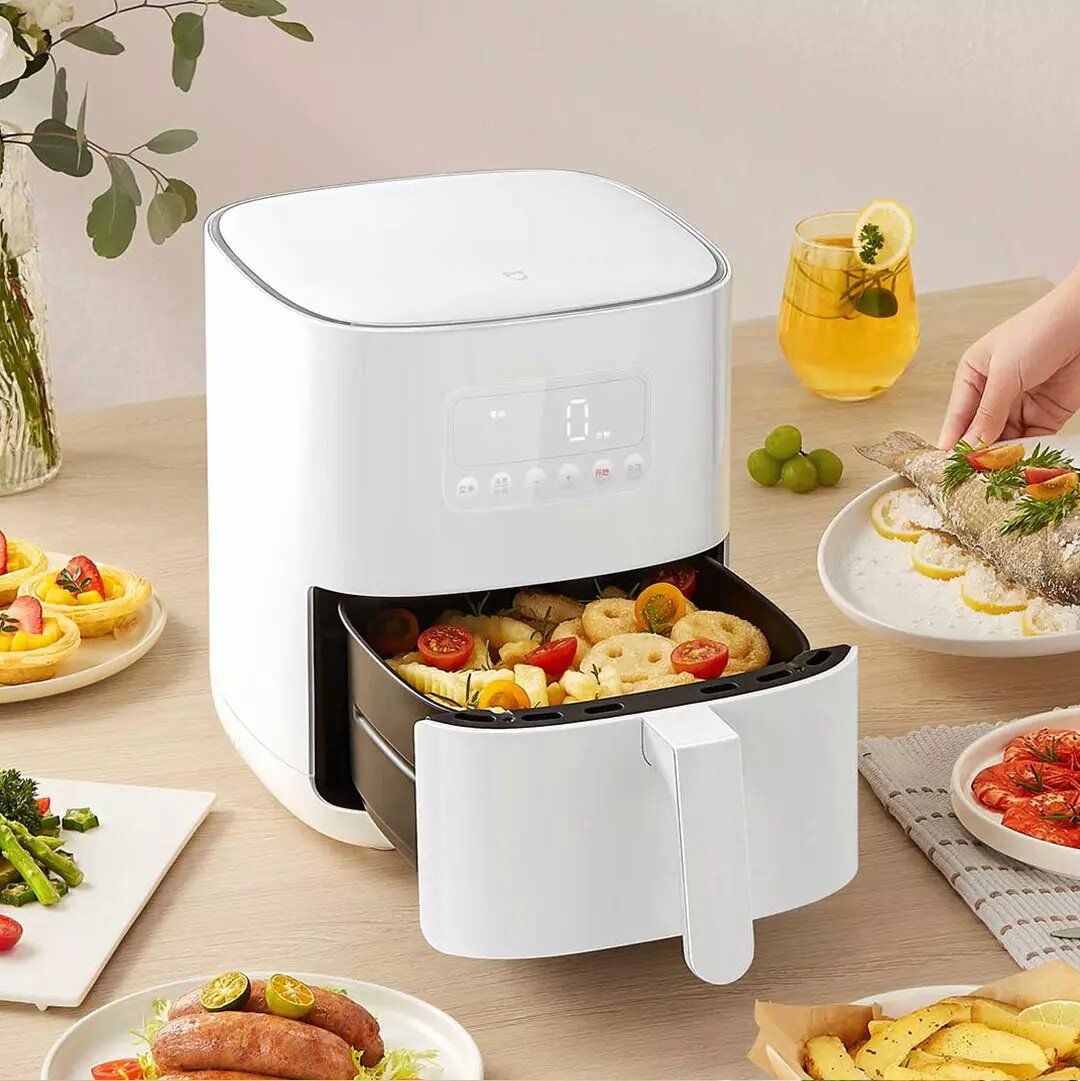 Gadgetoo Xiaomi Mijia 4L Smart Air Fryer - Oil-Free 360° Hot Air Fryer, Healthy Multifunctional Fryer