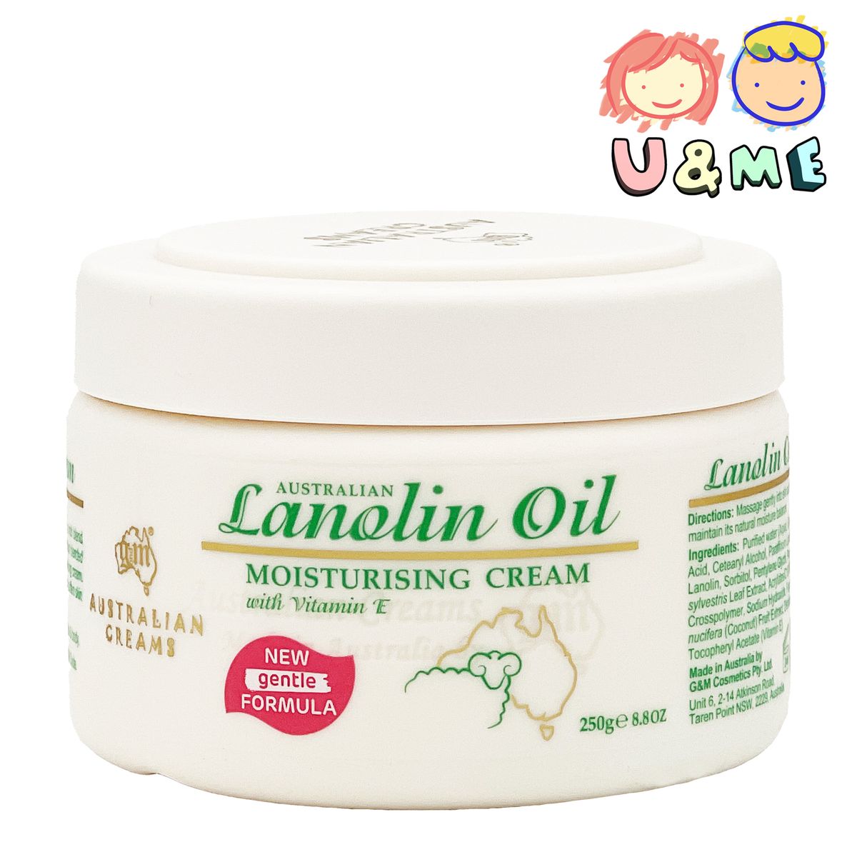 澳洲LANOLIN OIL 綿羊油維生素E保濕霜 250g (平行進口貨) 綿羊霜