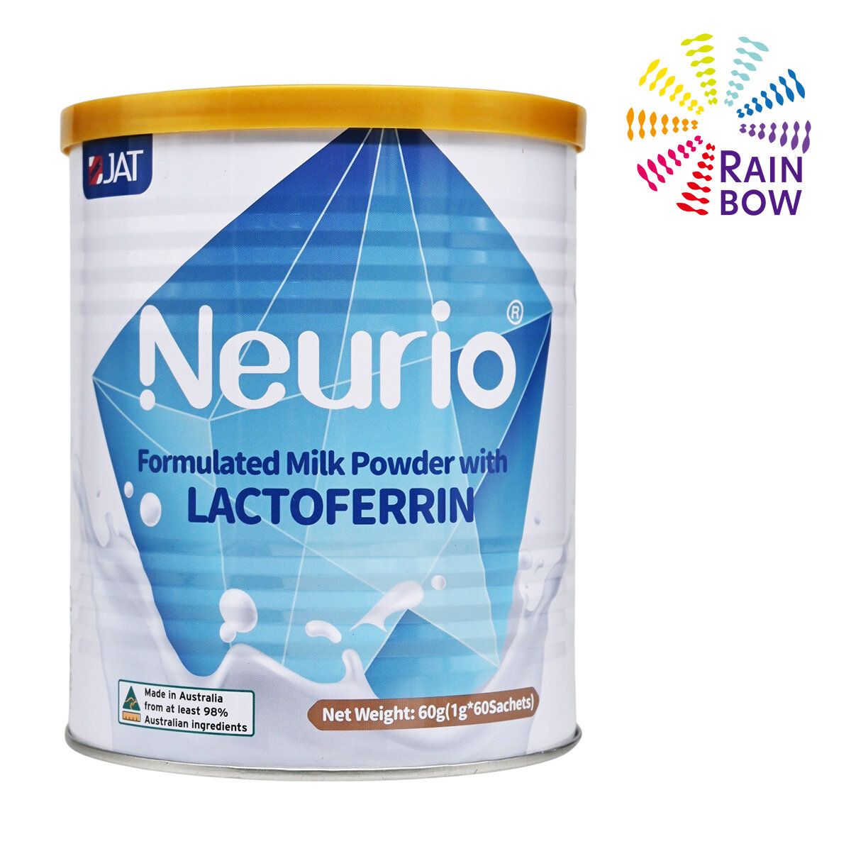 Neurio formulated milk store powder with lactoferrin