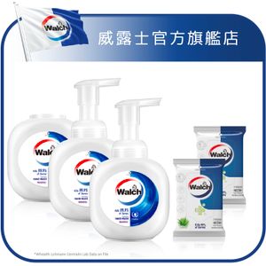 泡沫殺菌洗手液敏感呵護290ml*2+補充裝290ml+消毒濕巾蘆薈迷你裝7片*2 (新舊包裝 / 贈品隨機發放)