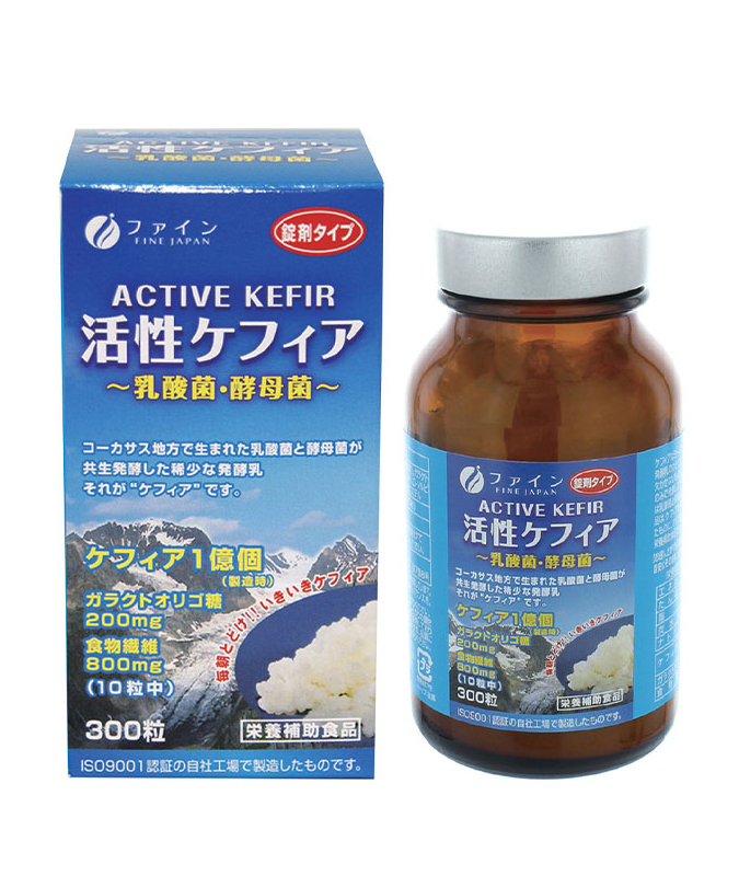 fine japan Active Kefir Lactobacillus Yeast 300 Capsules [Parallel Import]
