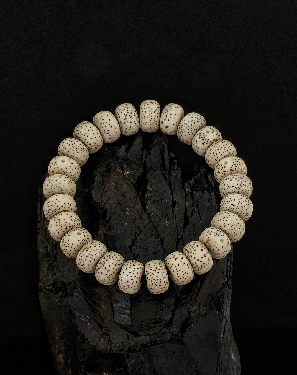 wood beads 12x8mm bracelet