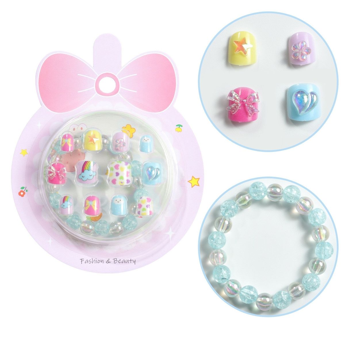 Nail patches and bracelet set (Send in Random)