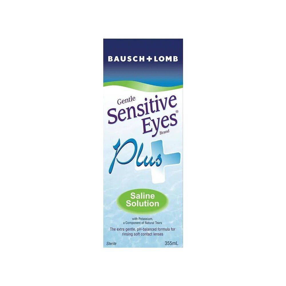 Sensitive Eyes Plus Saline Solution 防敏感系列生理鹽水 355mL [平行進口]