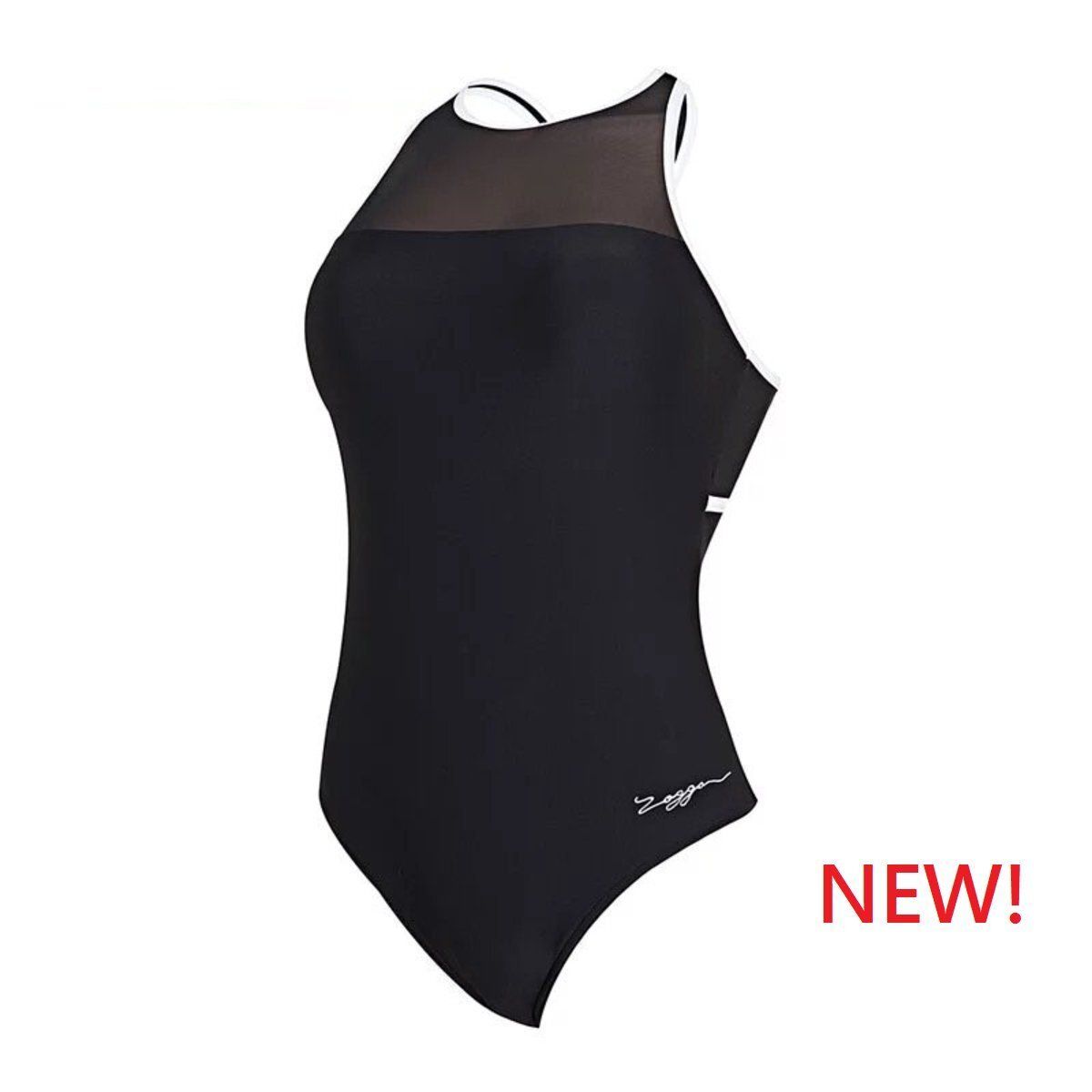 Zoggs monochrome clipback store swimsuit