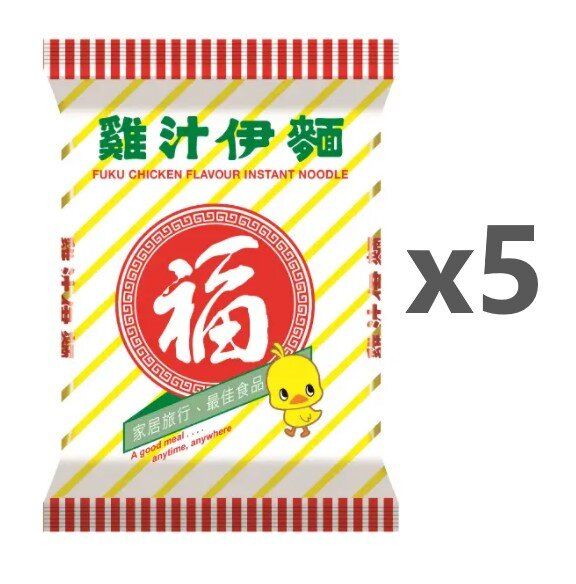 (雞汁伊麵) 福字 雞汁伊麵 x 5包
