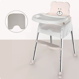 寶寶餐椅（米白色陞級款單層餐盤【小坐墊】）#N19_045_048