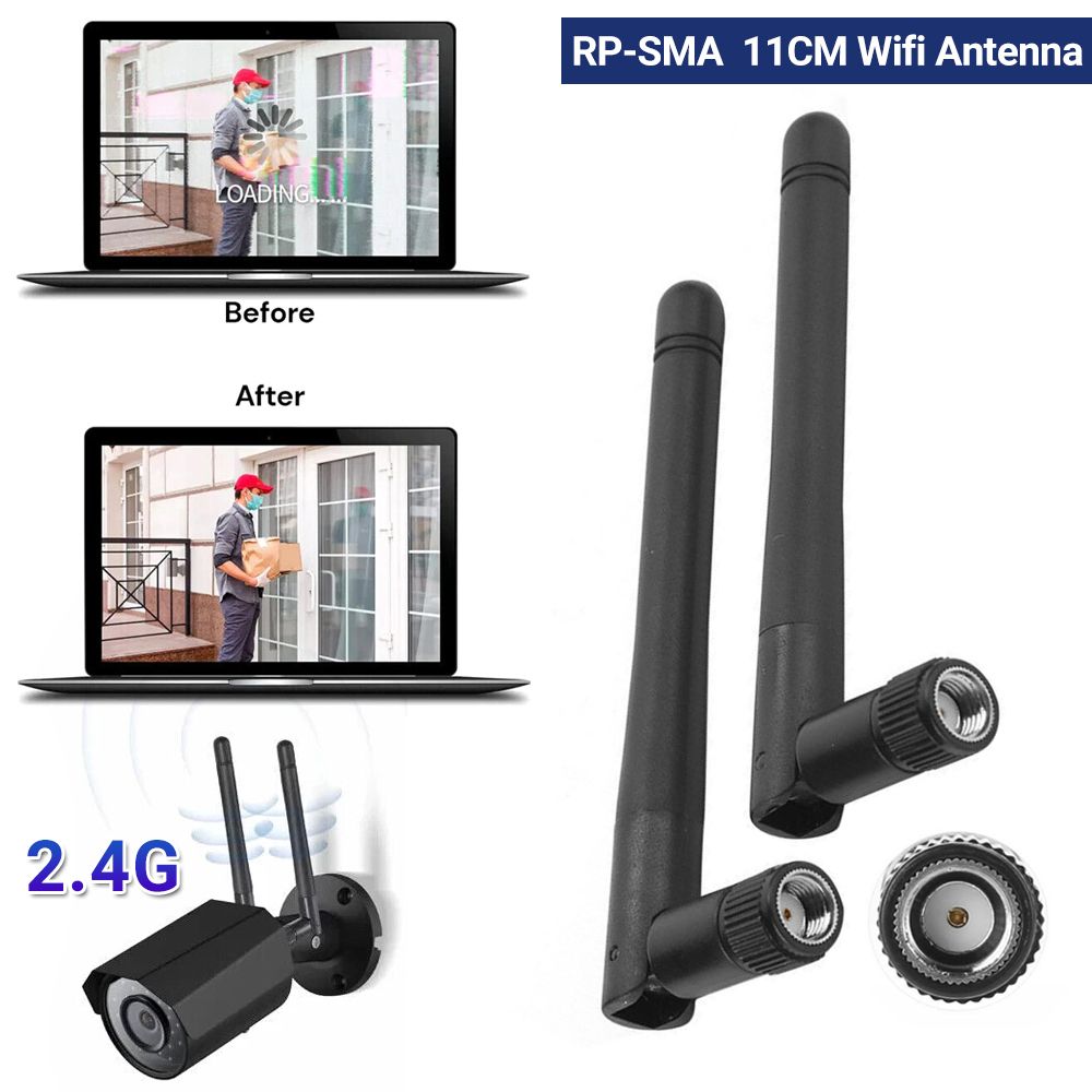 屯京 | [1 pair] 2.4g antenna Folding wifi glue stick routing network card ...