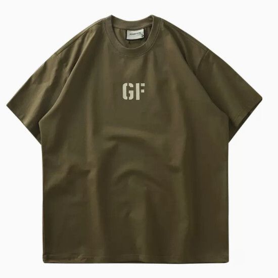 寬鬆休閑短袖T恤（S-2XL 咖色）(下單後聯絡客服確認發貨尺碼)#F270010497