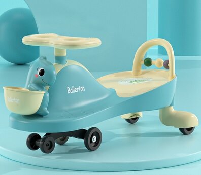 兒童扭扭騎車(耐磨輪) - 藍色