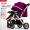 Including delivery - [Flagship Rubber Four Wheels] California Sunshine Lightweight Foldable High View Baby Stroller