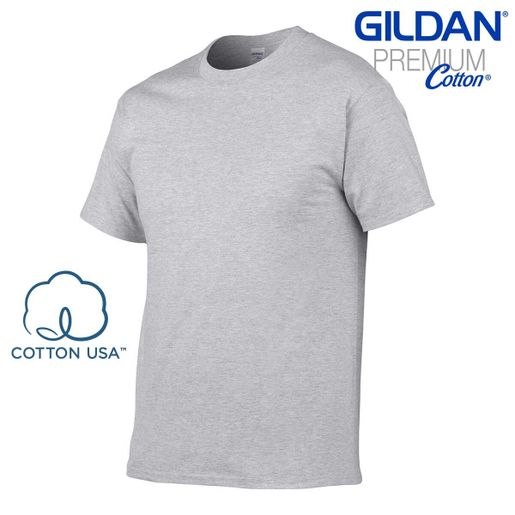 Sports Grey Gildan Adult Unisex Premium Cotton