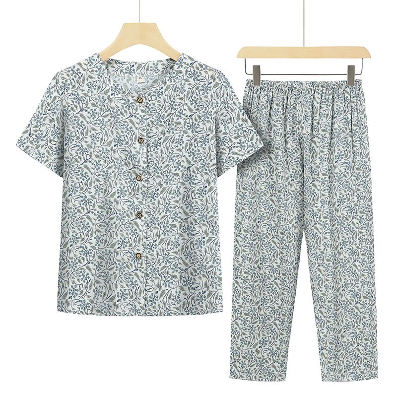 老年人短袖套裝( XL-4XL碼 23號色）【下單後請聯絡客服確認發貨尺碼】F001099055