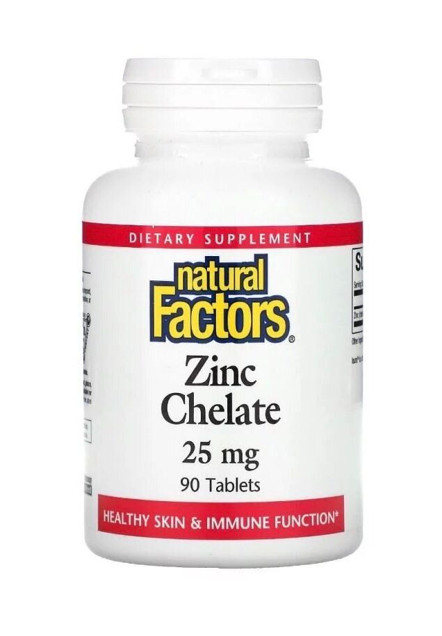 natural Factors | Zinc Chelate螯合鋅 25 毫克,90 片裝 （參考日期：09/2026） | HKTVmall ...